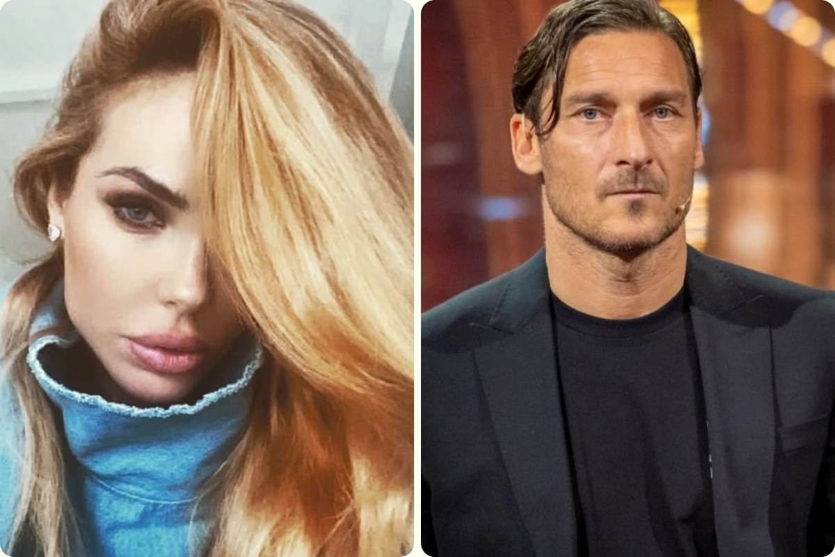 Ilary Blasi e Francesco Totti seri
