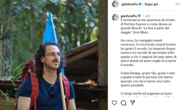 post instagram di Fru 